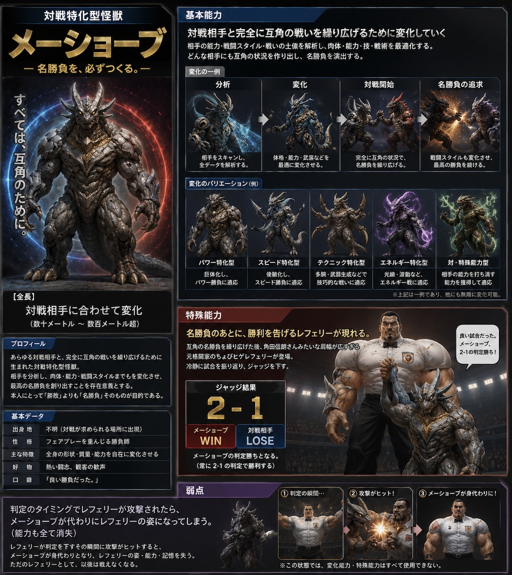 対戦特化型怪獣 メーショーブ
