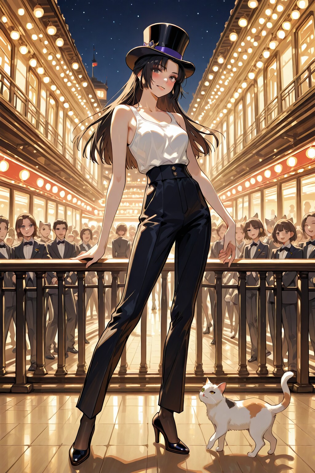 かっこかわいいダンサー白鳥英美梨の横浜港公演　「猫と一緒」企画記念・猫との特別共演