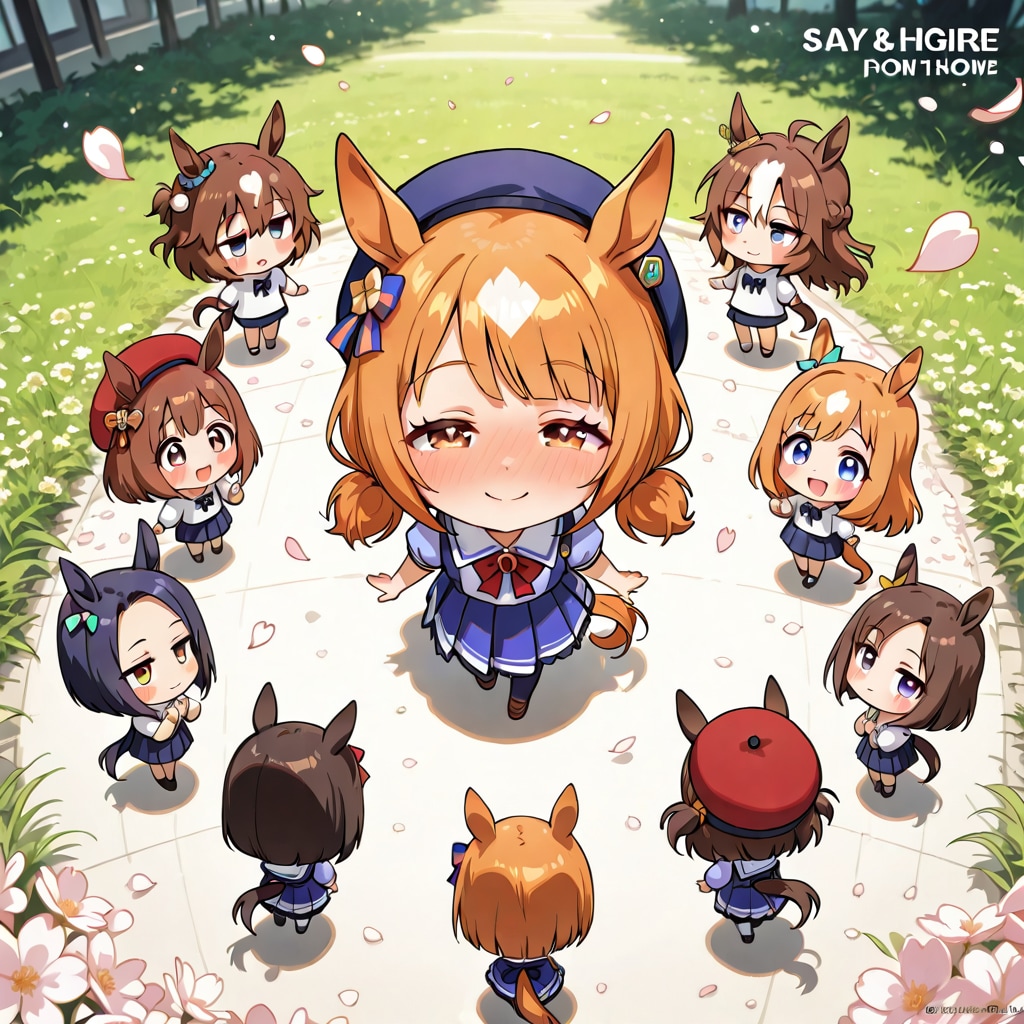 風が吹いたので、ほぼほぼ散ってしまった葉桜50パーセント・・・！。 | の人気AIイラスト・グラビア