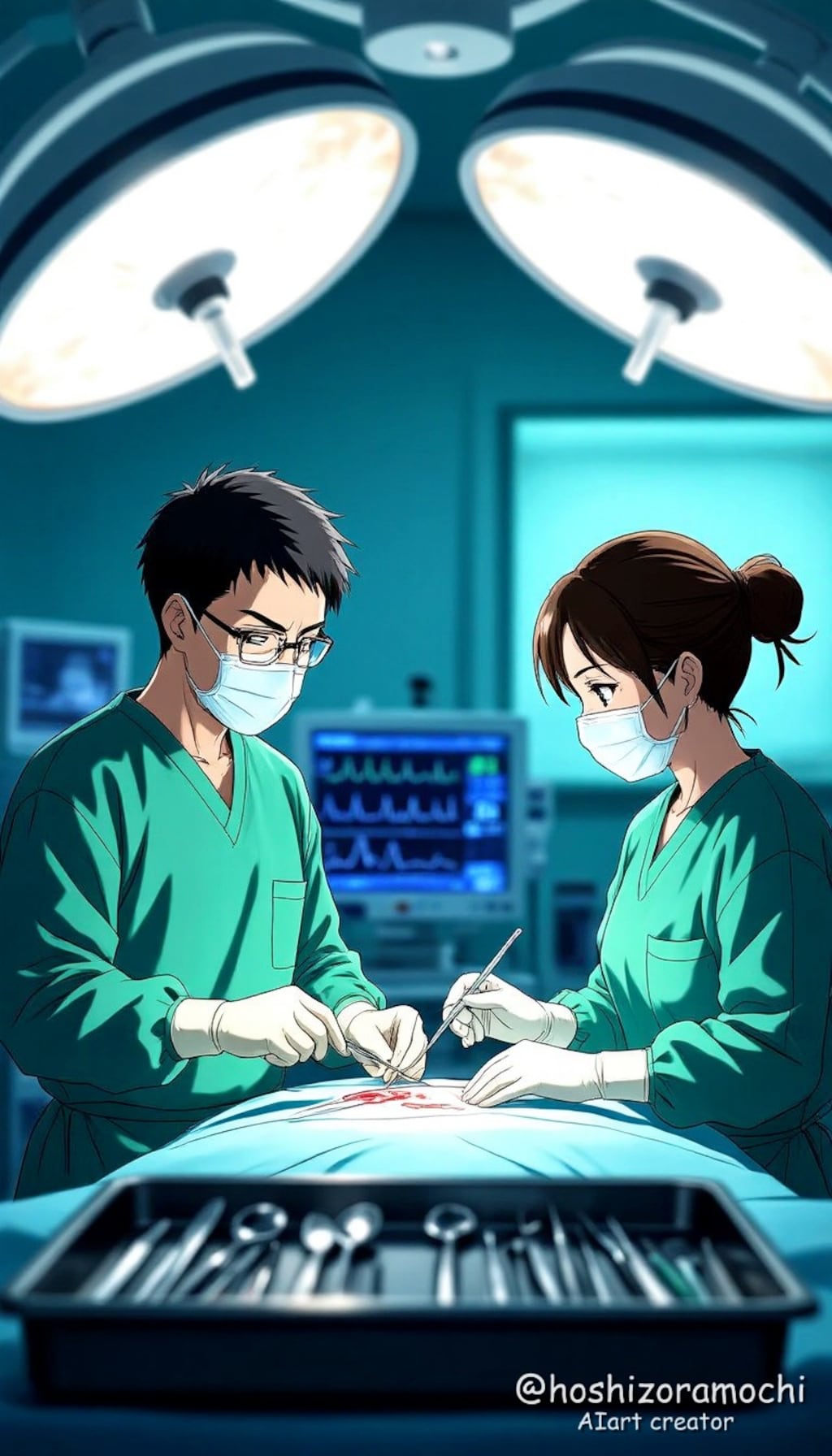 深夜の救命室、二人の外科医が紡ぐ奇跡 - A late-night emergency room miracle woven by two surgeons