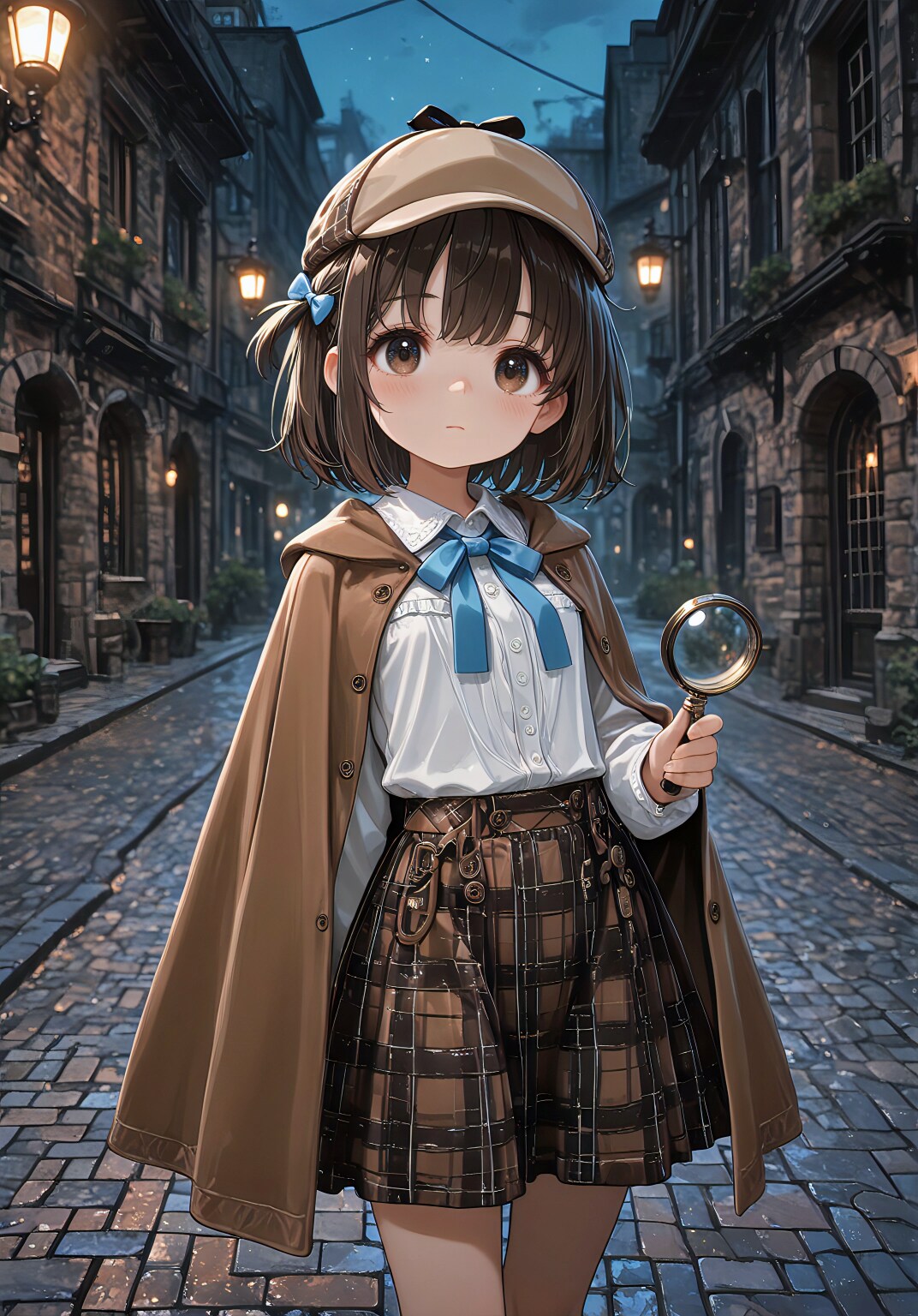 石畳の小さな名探偵 | の人気AIイラスト・グラビア