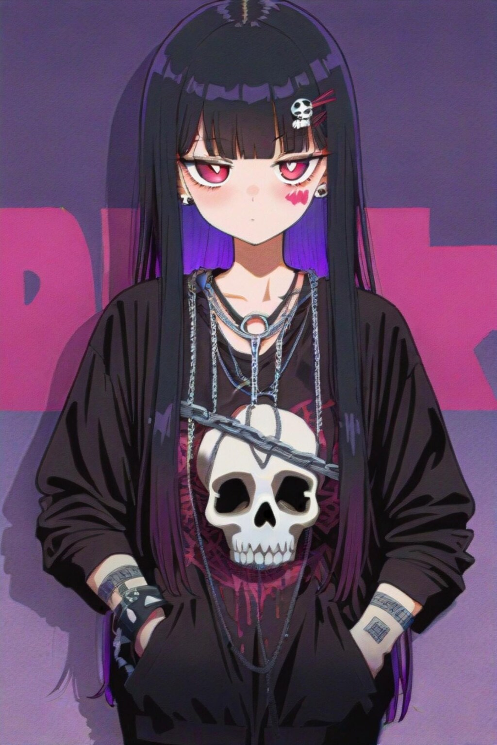 ロックな黒髪ちゃん