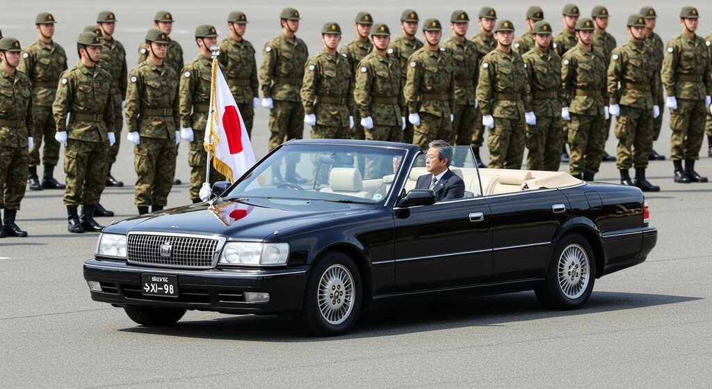 トヨタクラウンオープンカー　　防衛省仕様