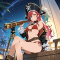 星を眺める海賊ちゃん260310 2枚目
