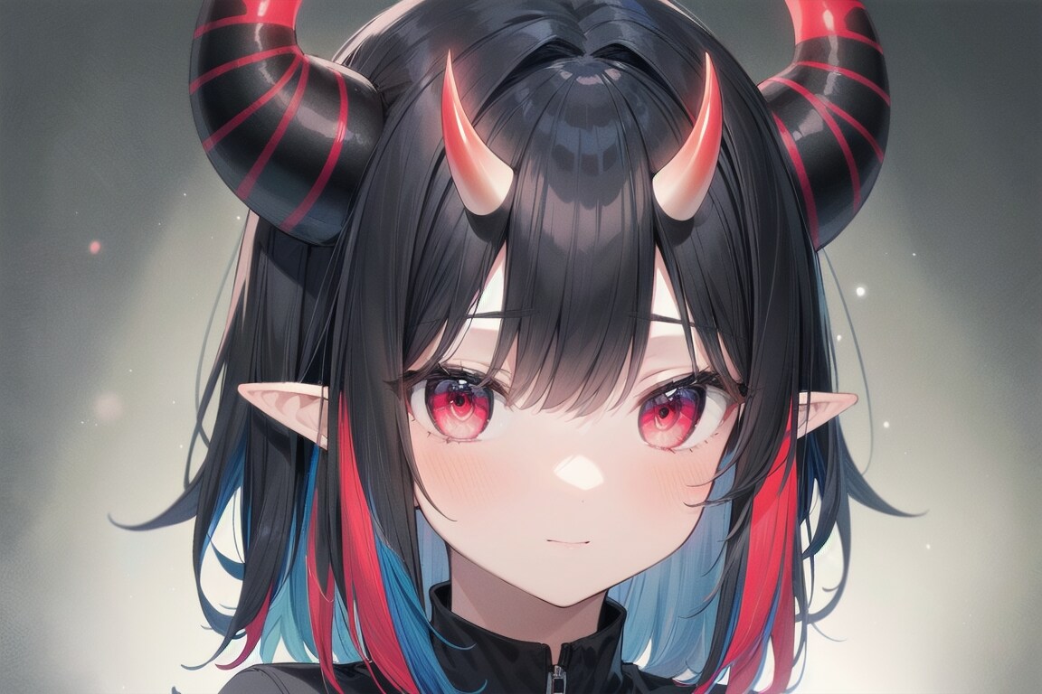 エルフ族と魔族のハーフ娘ちゃん