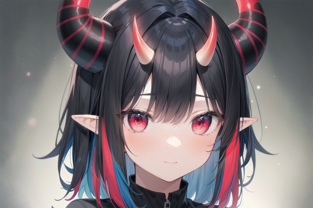 エルフ族と魔族のハーフ娘ちゃん