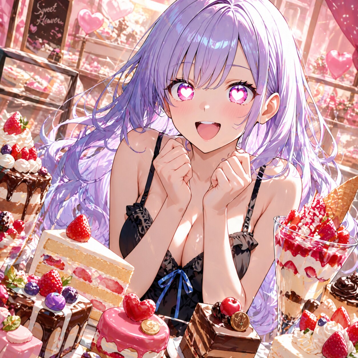 スイーツ・パラダイス♡　大興奮のお姉さん