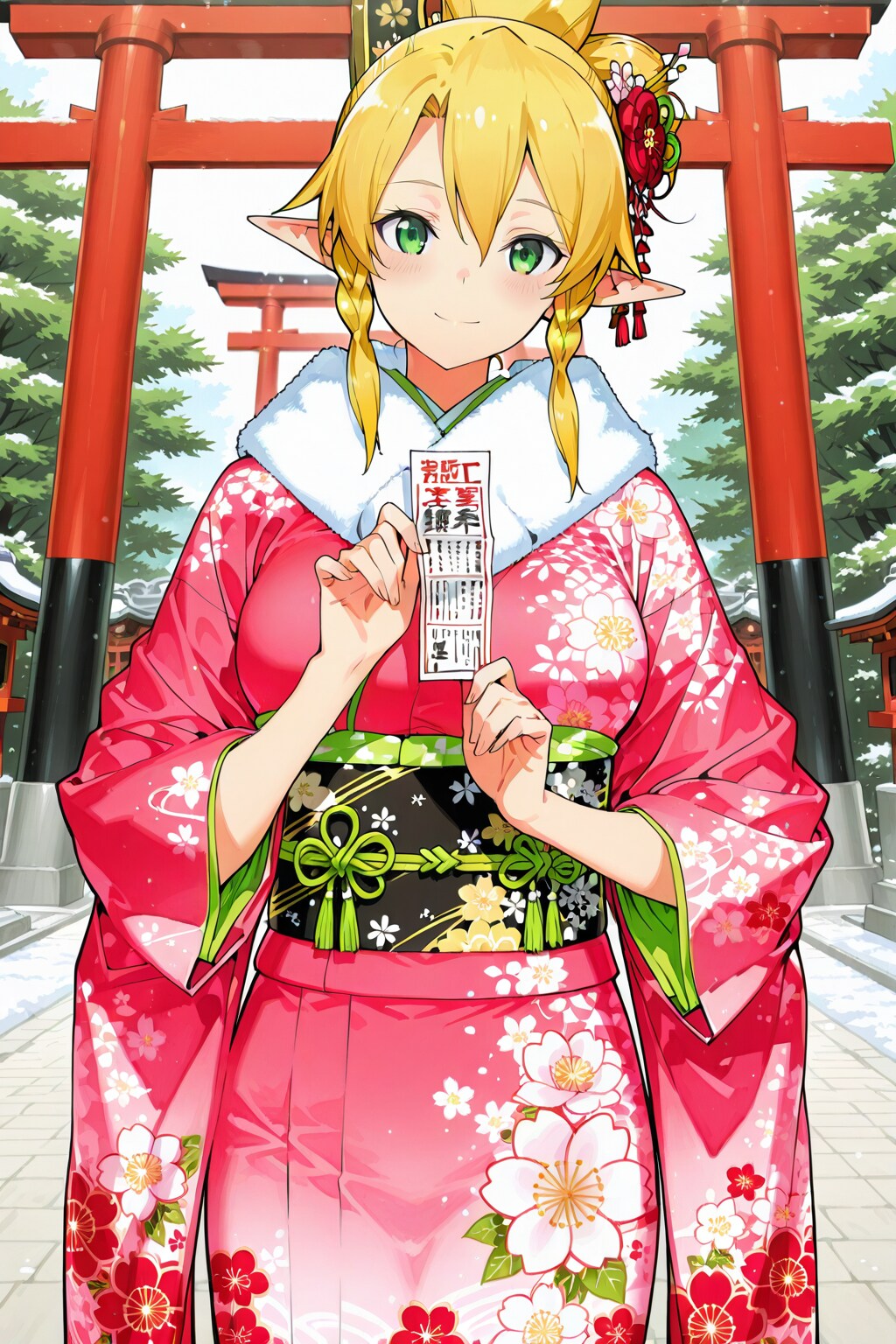 金髪エルフのおみくじ