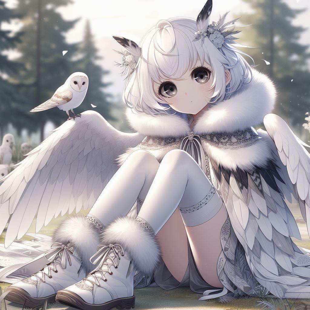 メンフクロウ🦉の擬人化