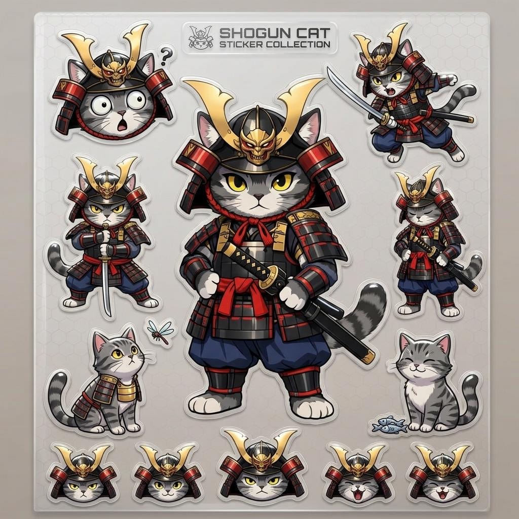 猫侍シール 2⃣