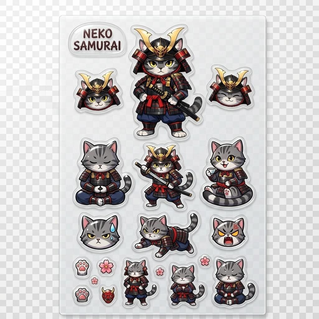 猫侍シール 2⃣