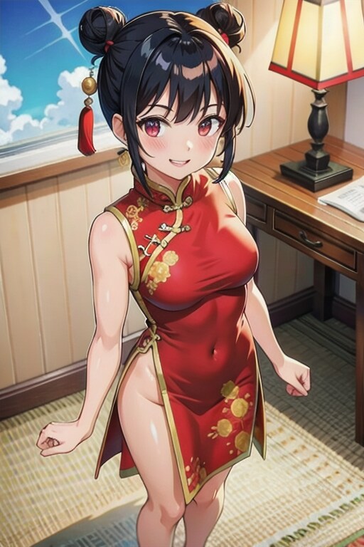 赤いチャイナ娘🐼🇨🇳