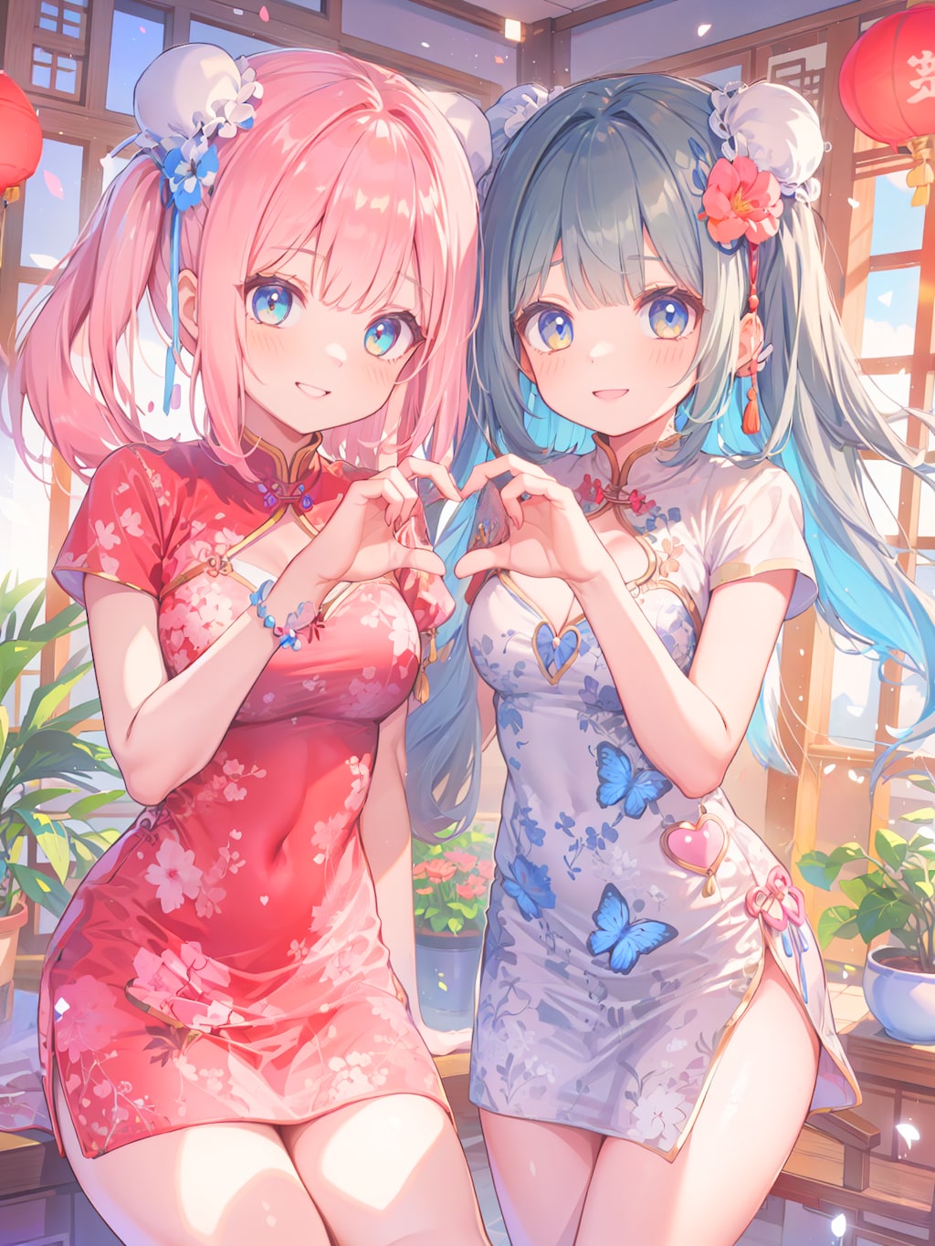 ツインチャイナ娘