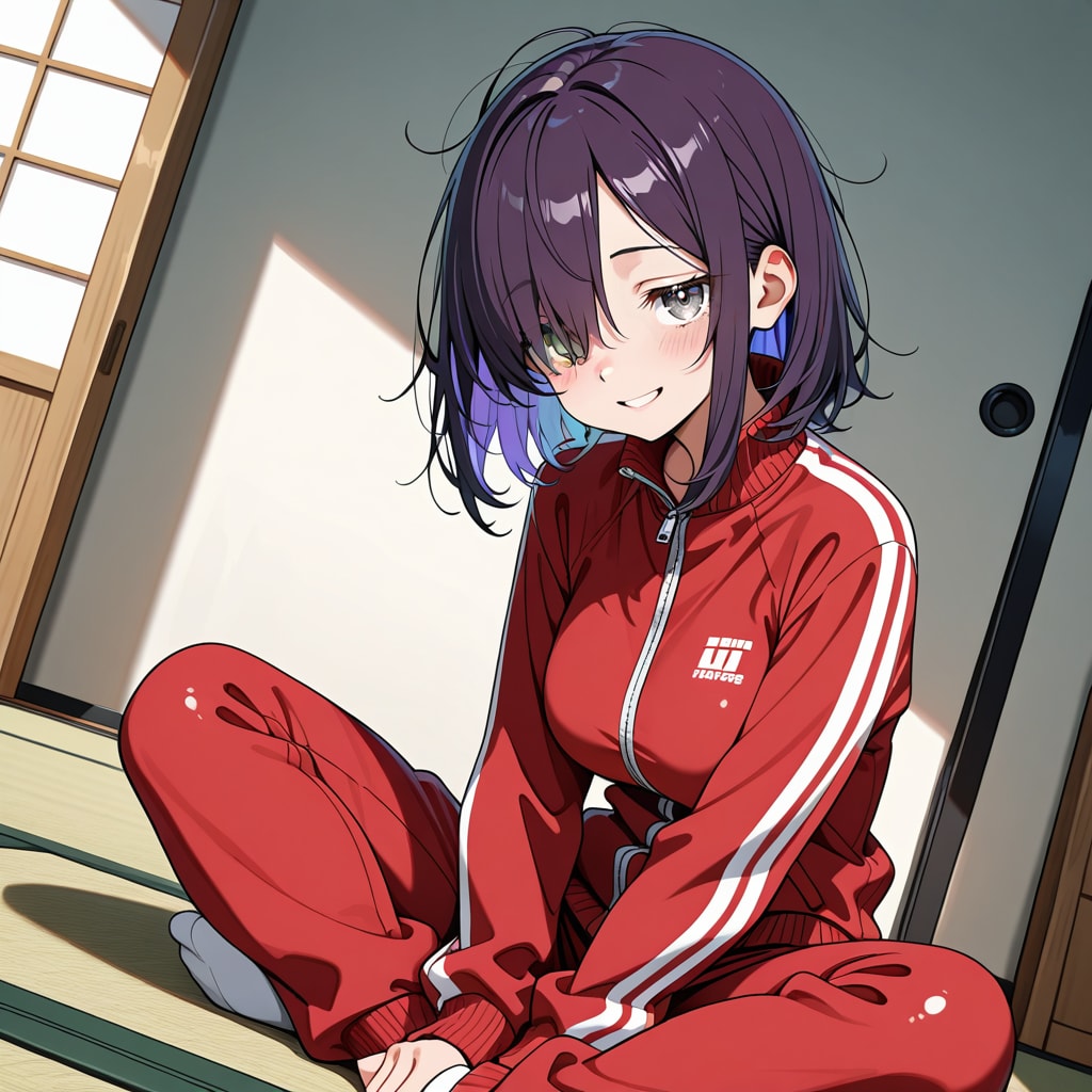 部屋着はジャージ