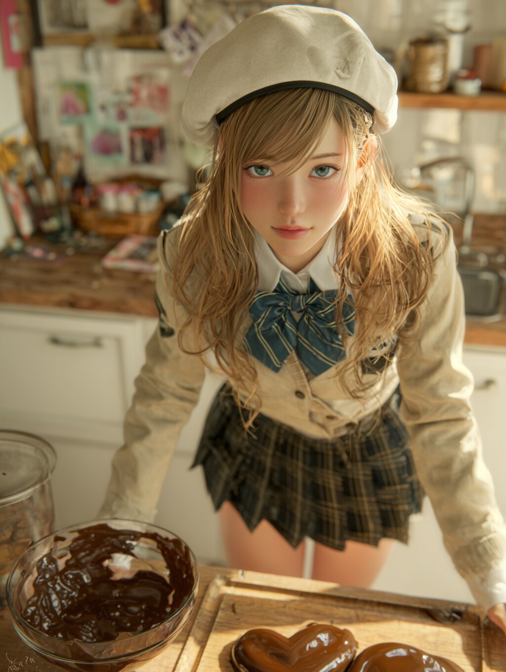 チョコを仕込む霜平妃