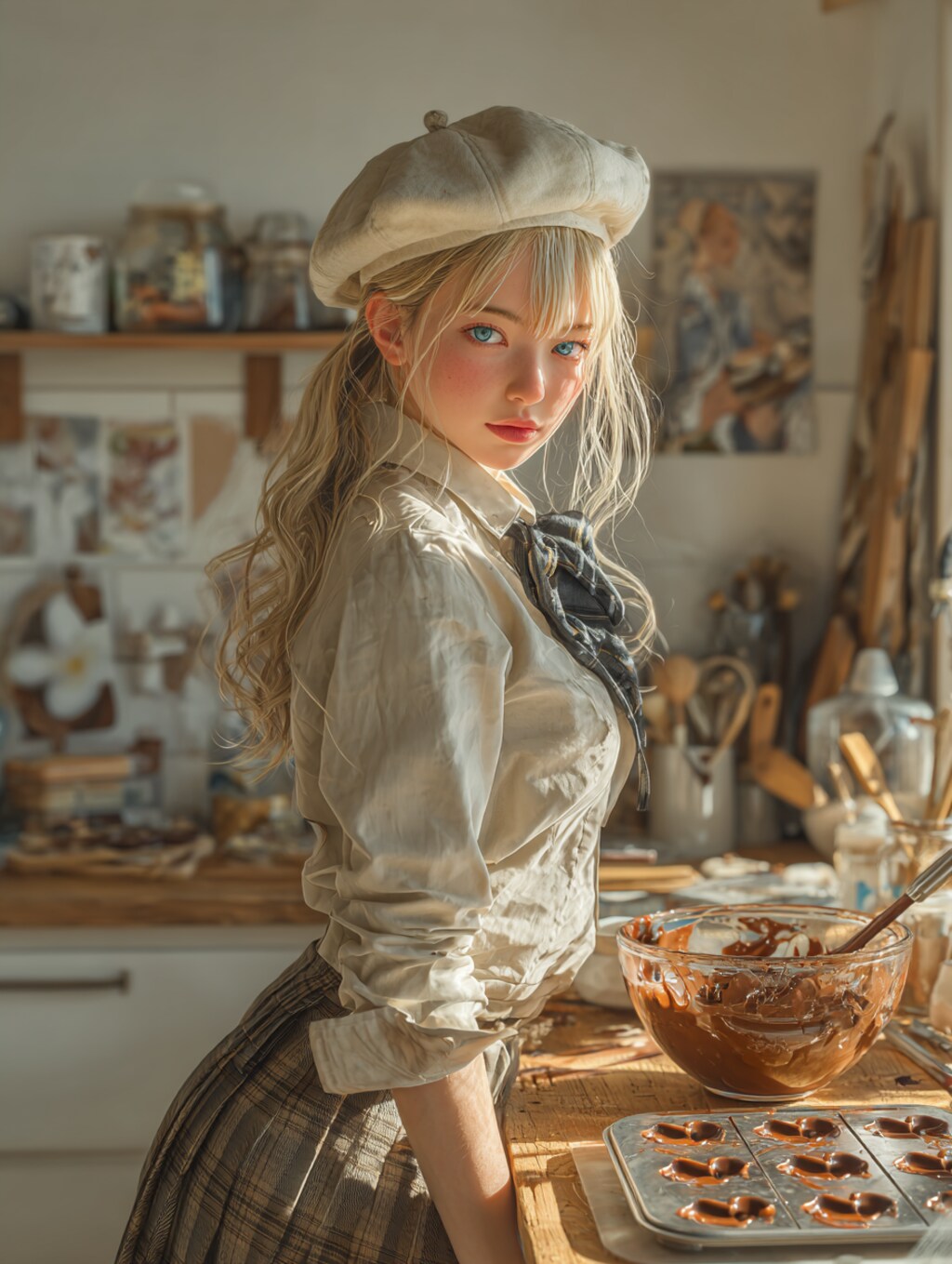 チョコを仕込む霜平妃