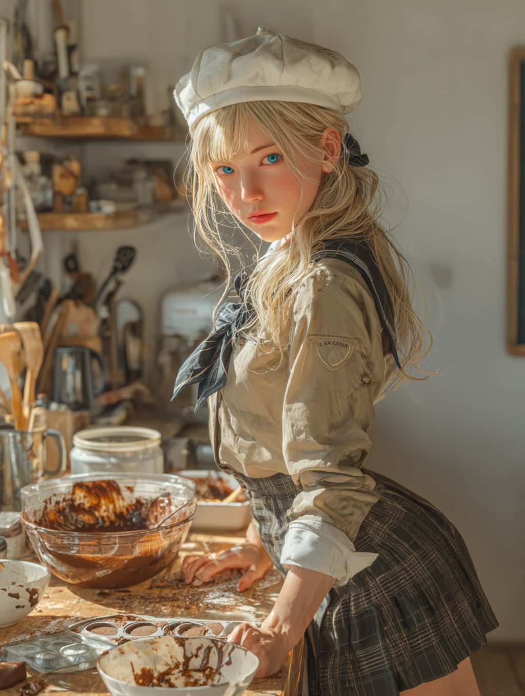 チョコを仕込む霜平妃