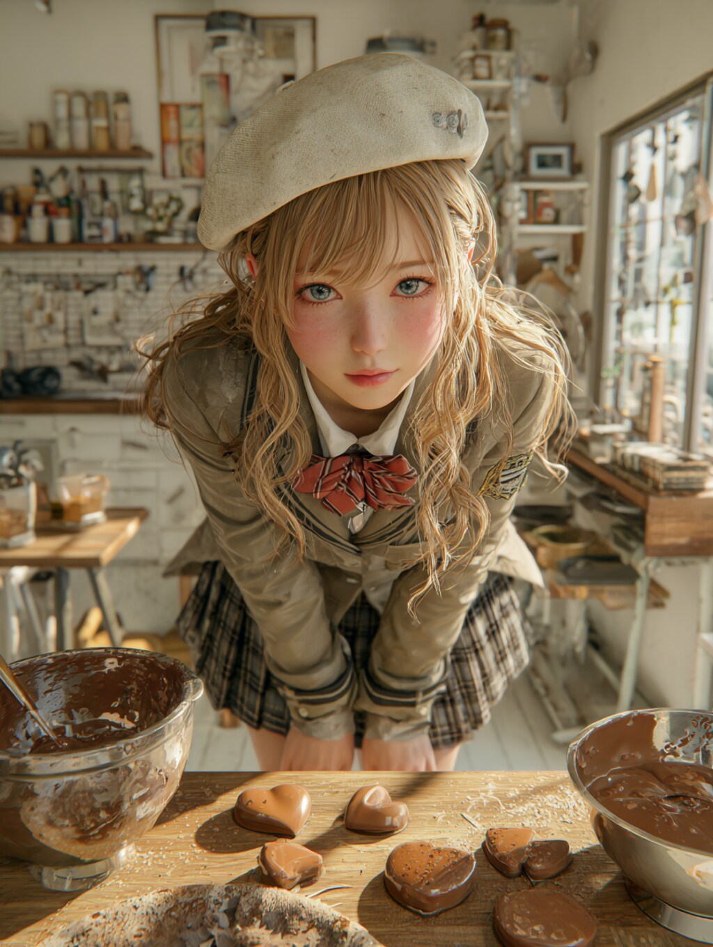 チョコを仕込む霜平妃