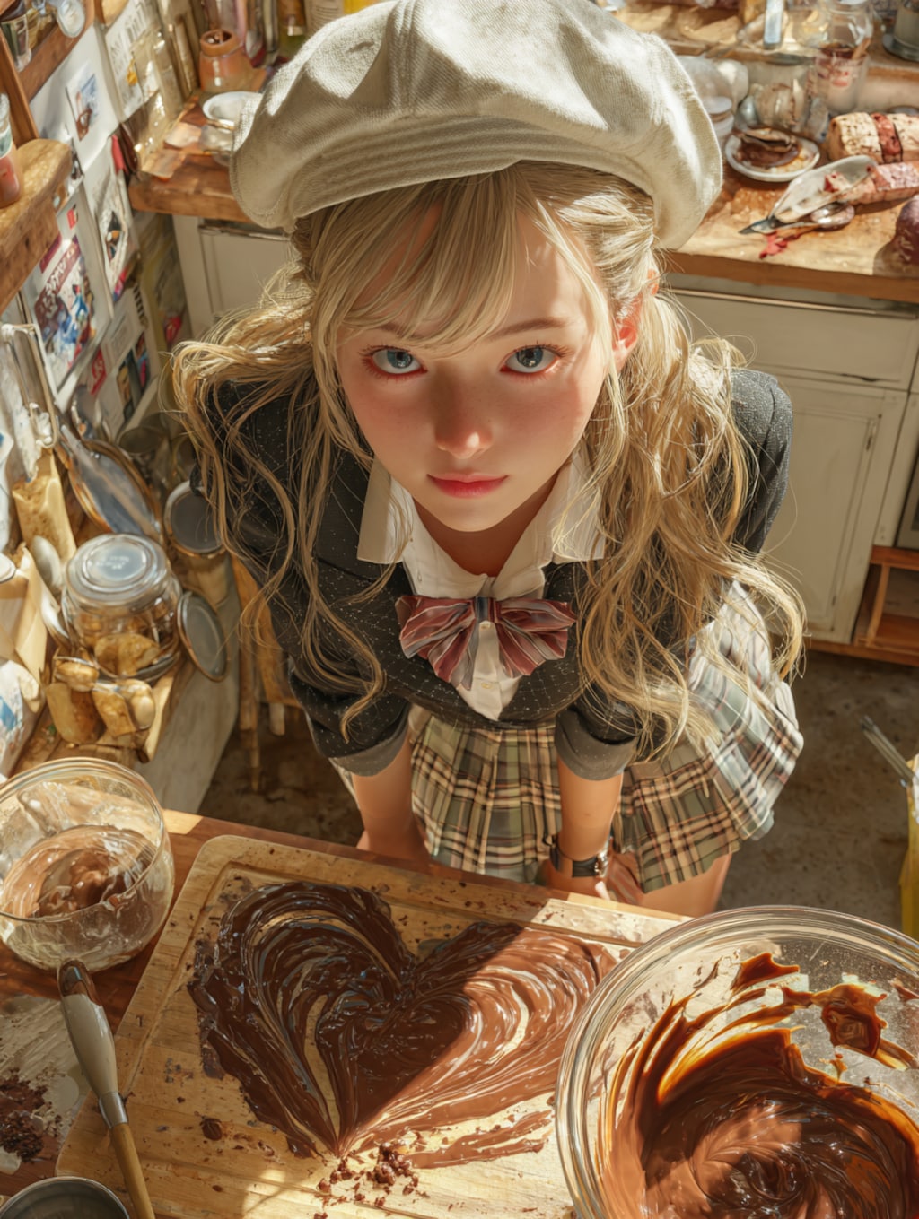 チョコを仕込む霜平妃