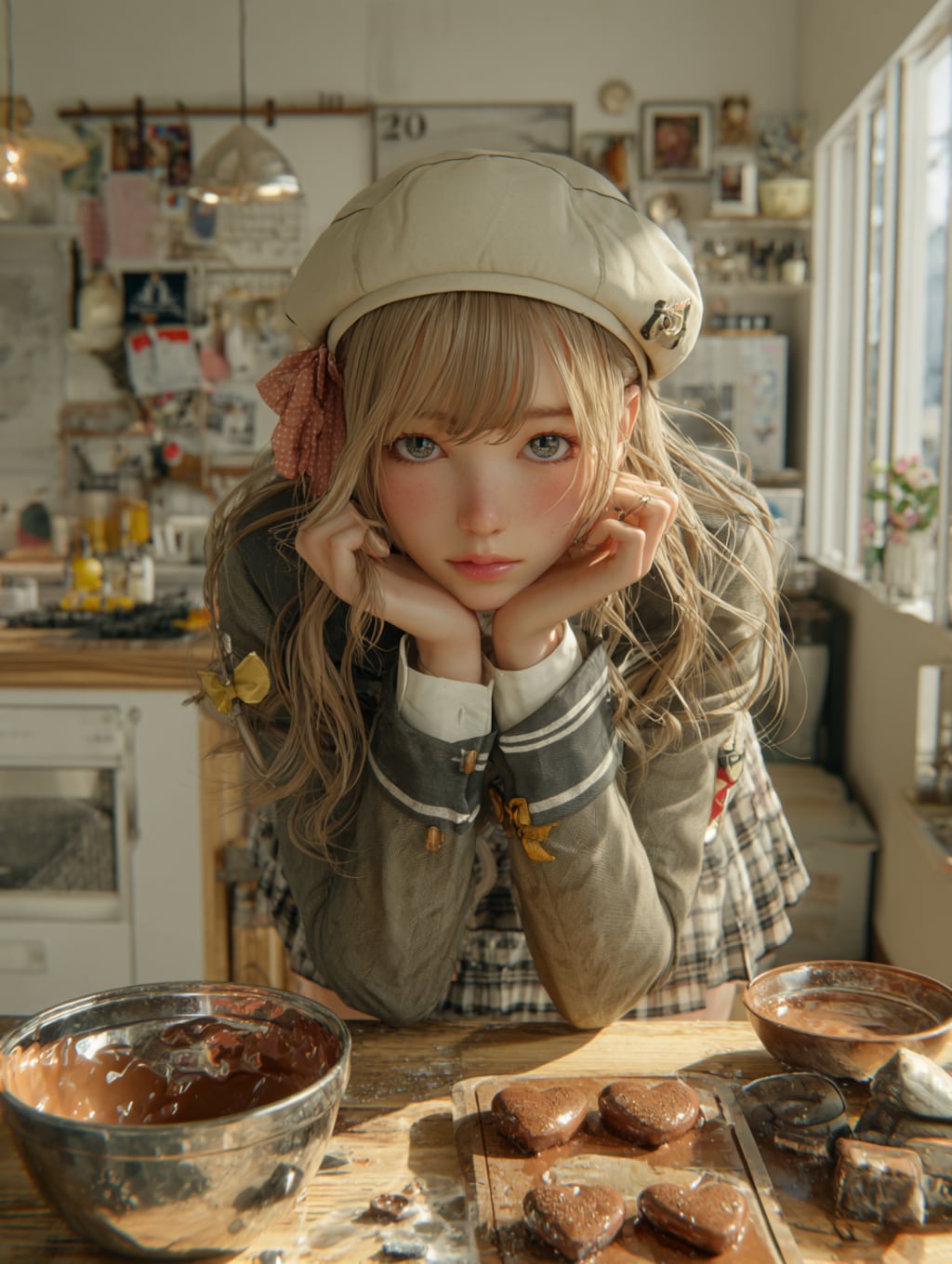 チョコを仕込む霜平妃