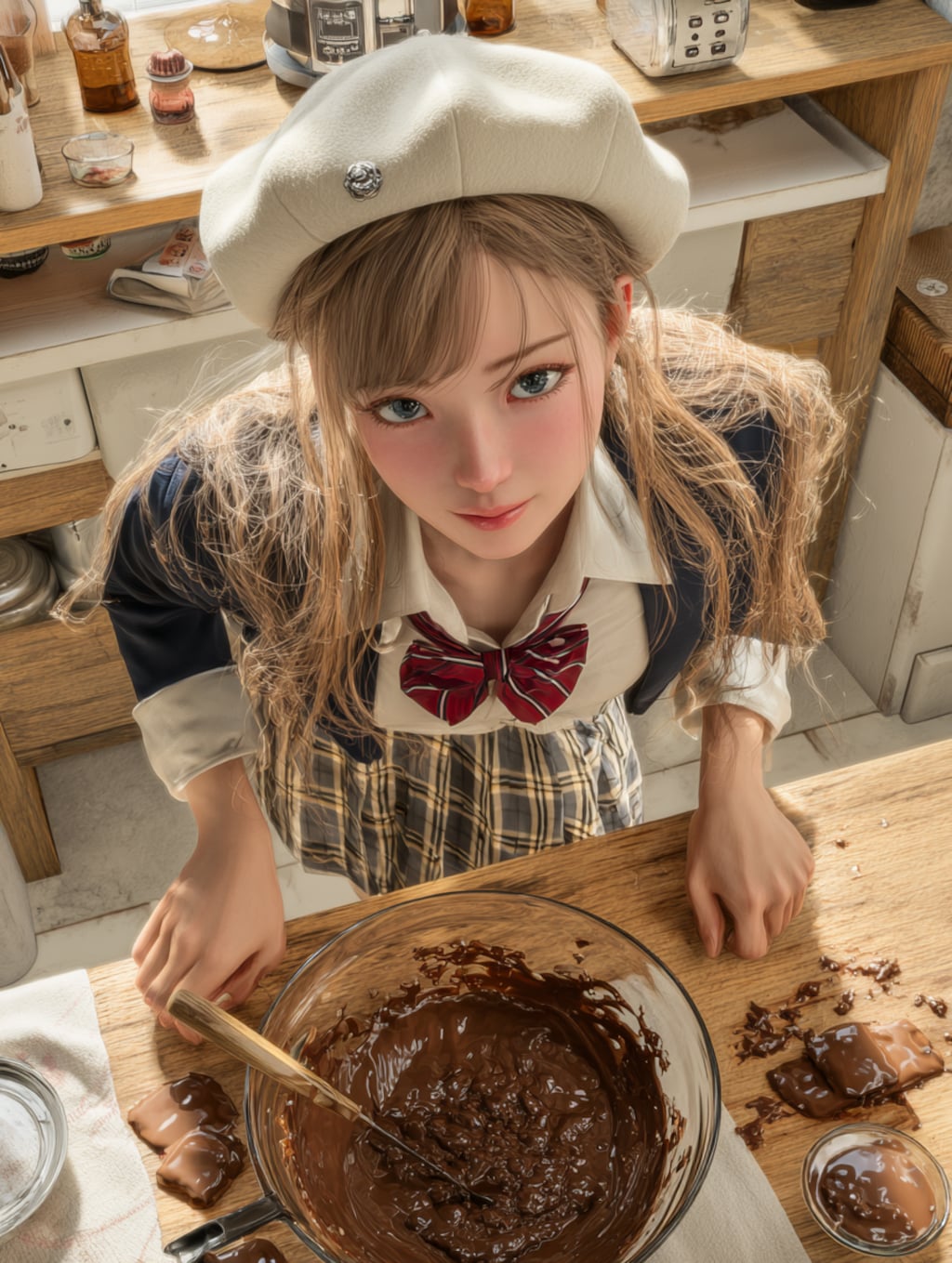 チョコを仕込む霜平妃