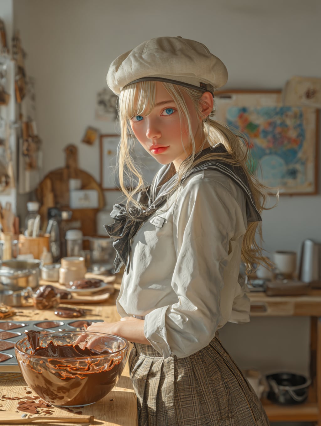 チョコを仕込む霜平妃