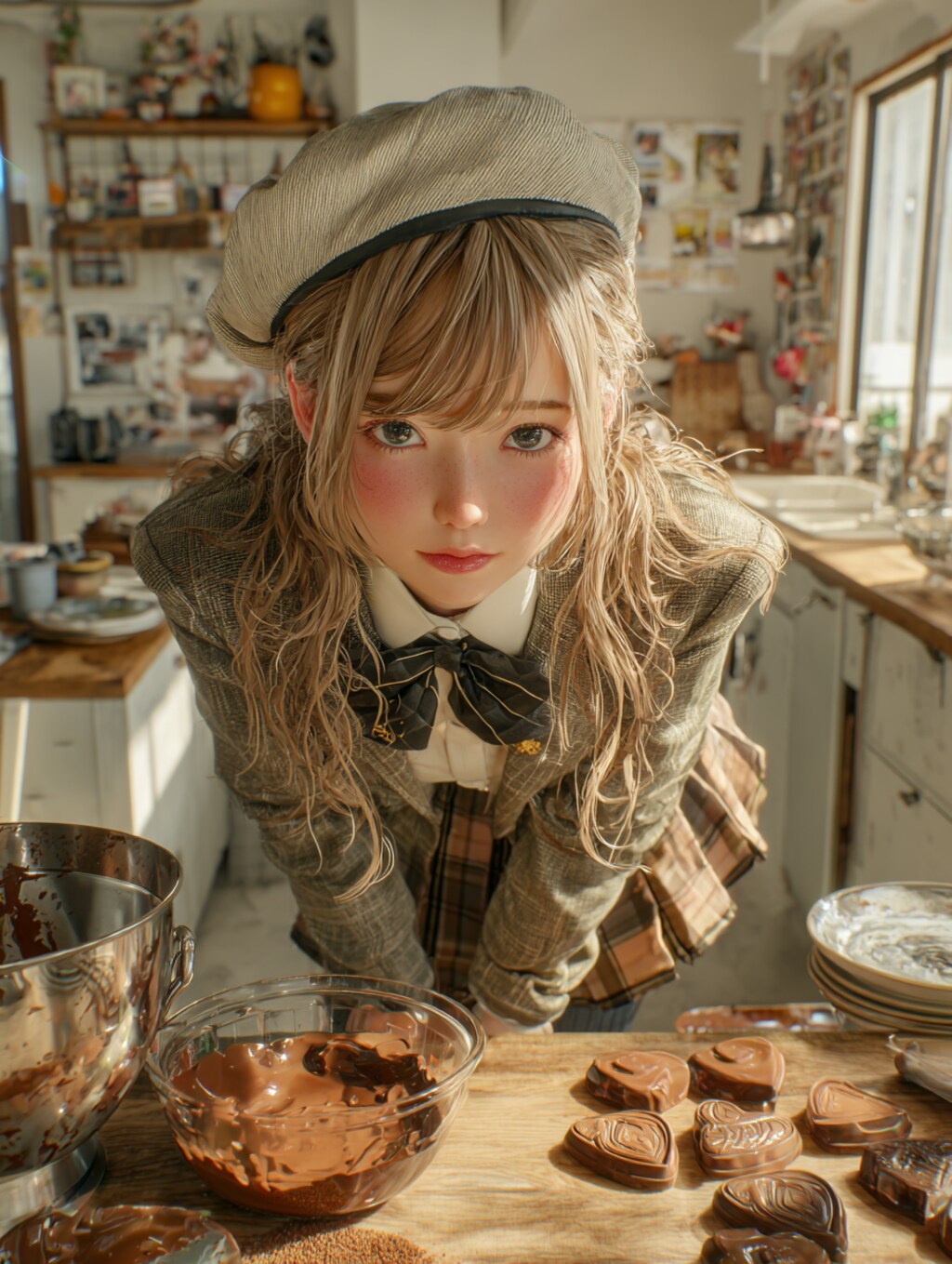 チョコを仕込む霜平妃