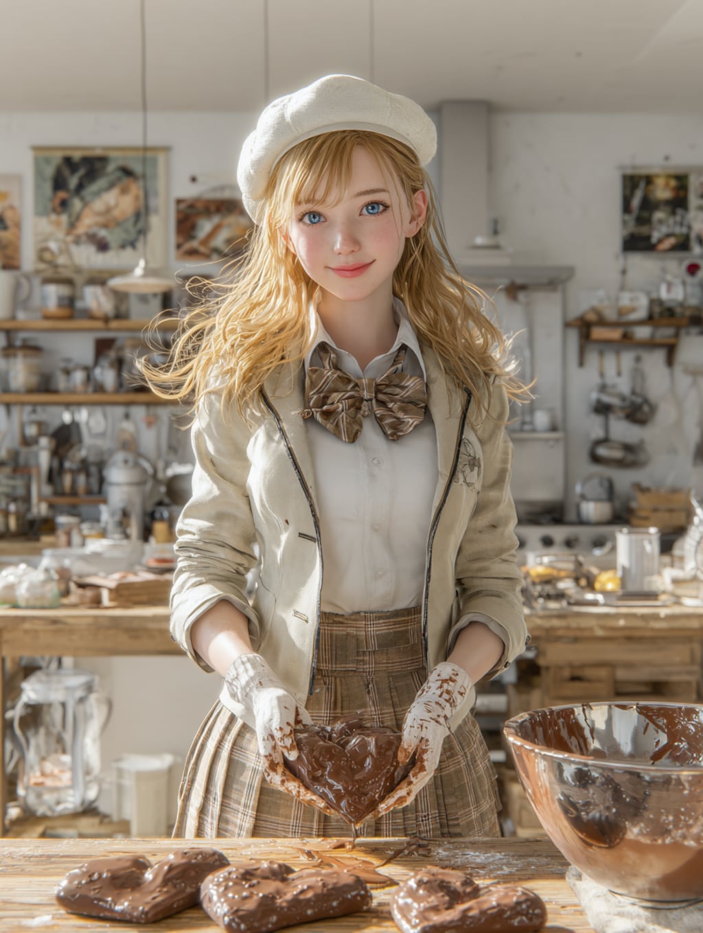 チョコを仕込む霜平妃