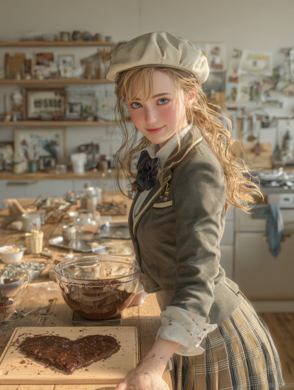 チョコを仕込む霜平妃