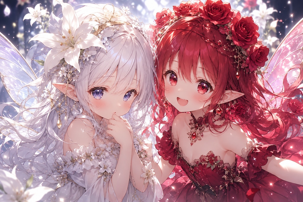 赤薔薇と白百合2