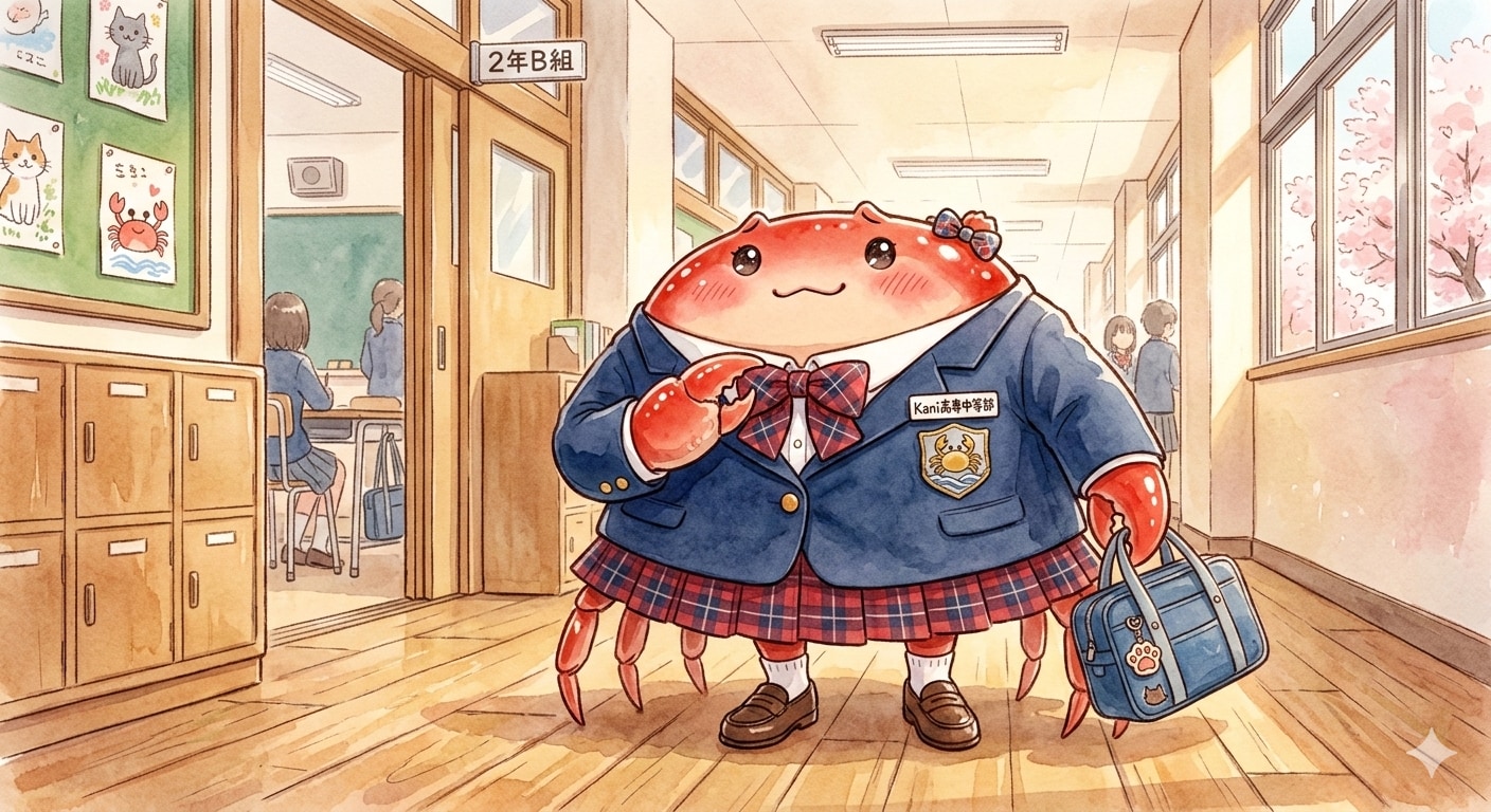 ブレザーのカニちゃん🦀 | の人気AIイラスト・グラビア