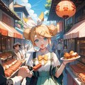 鏡音リンの食べ歩き！ 2枚目