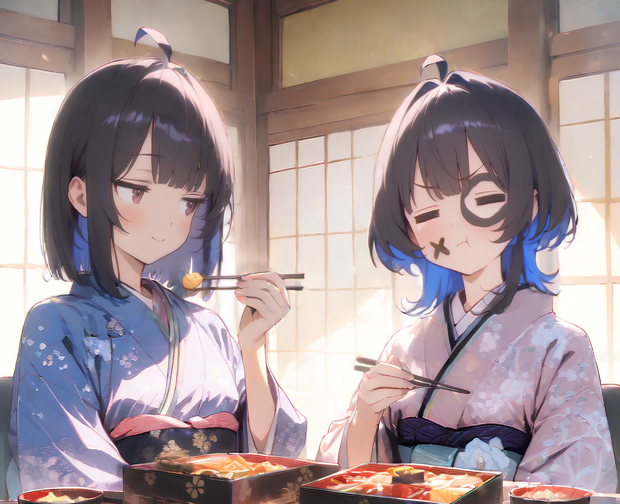 おせち、羽子板、お正月