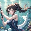 玉那覇さん vs 沖縄の海 2枚目