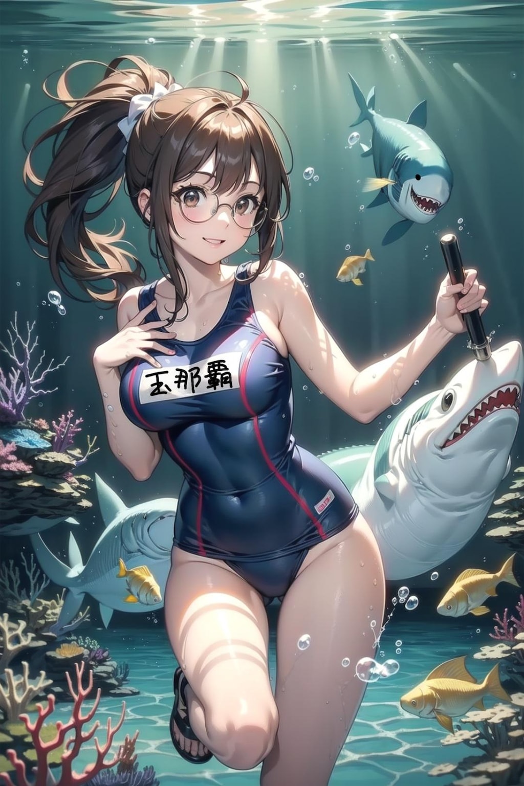 玉那覇さん vs 沖縄の海