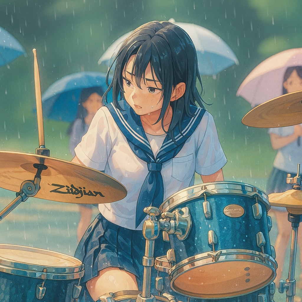 雨に制服は集客に繋がる也 | の人気AIイラスト・グラビア