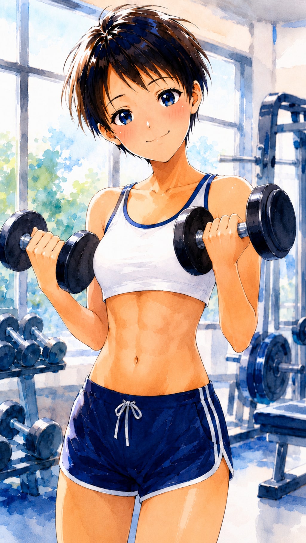 筋トレ少女