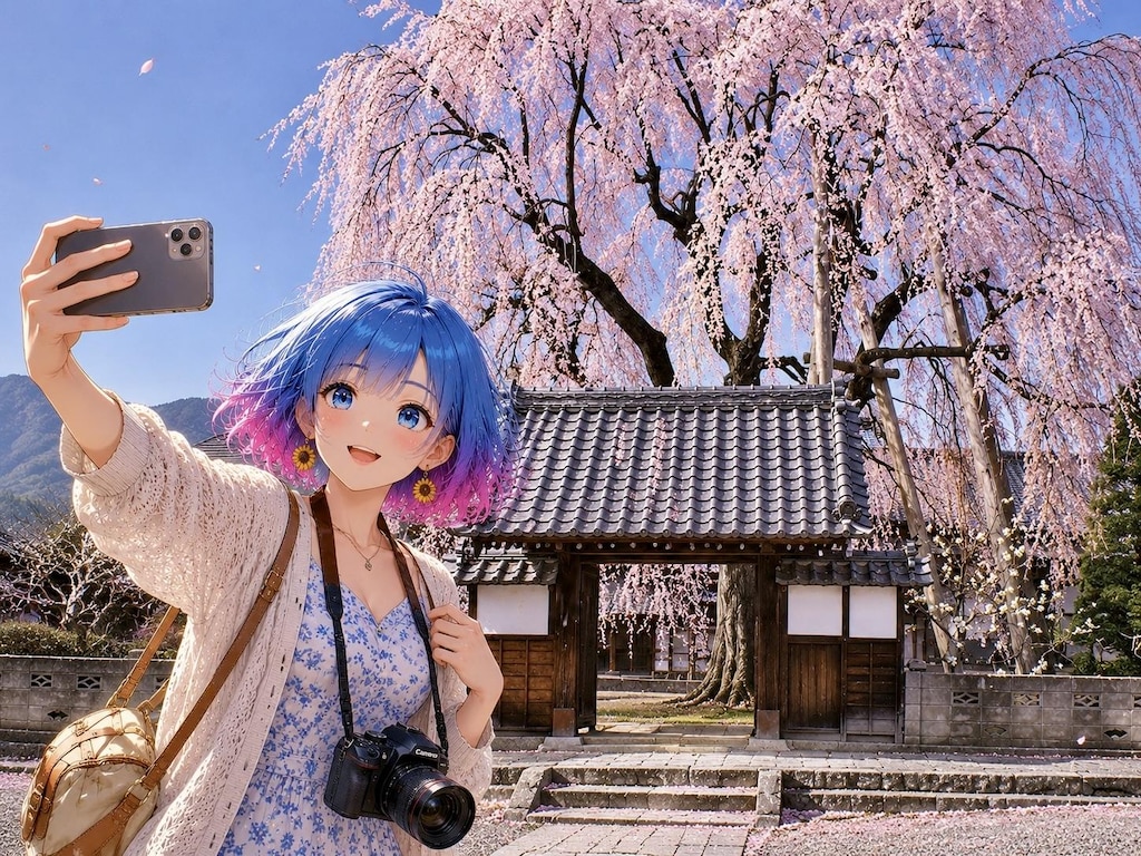 🌸雫ちゃん旅日記 Vol.5🌸増泉寺の天蓋枝垂れ桜
