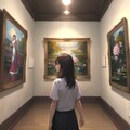 美術部作：自画像 5枚目