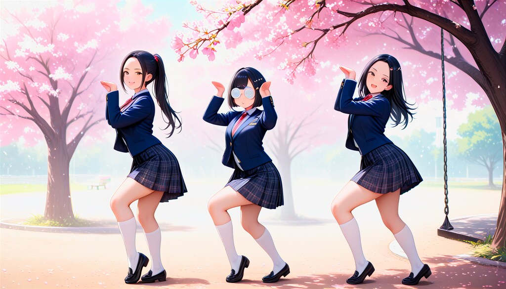 春休みの部活中のJKたち