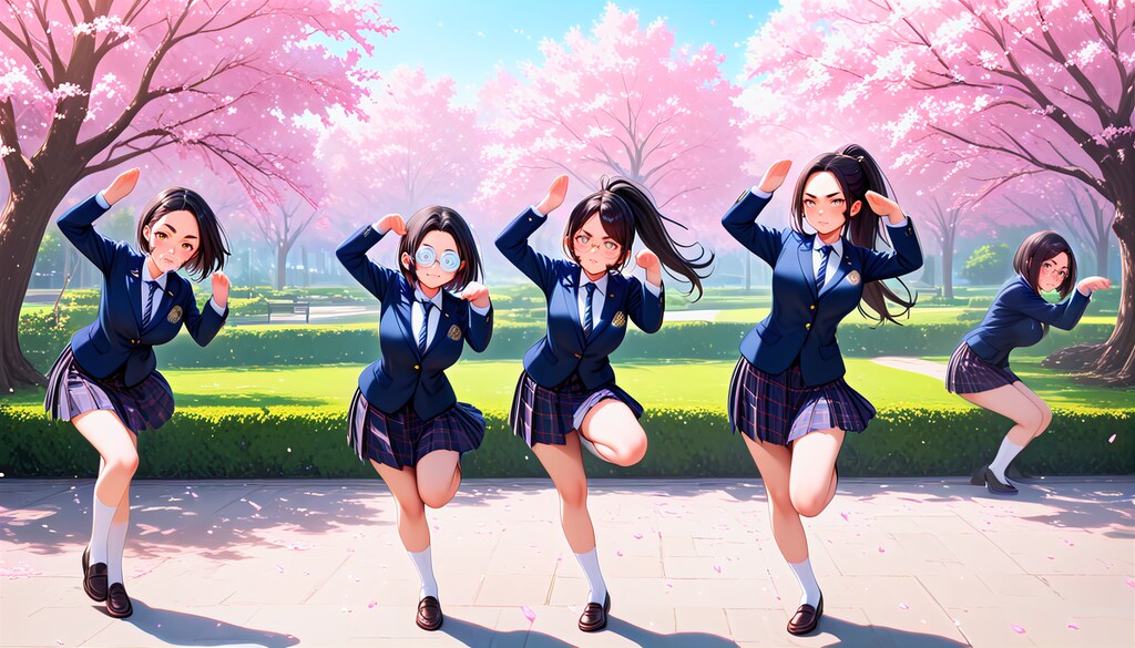 春休みの部活中のJKたち