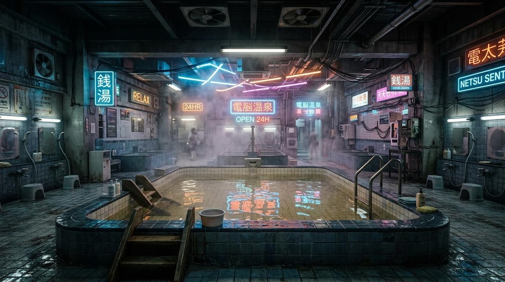サイバーパンクな銭湯