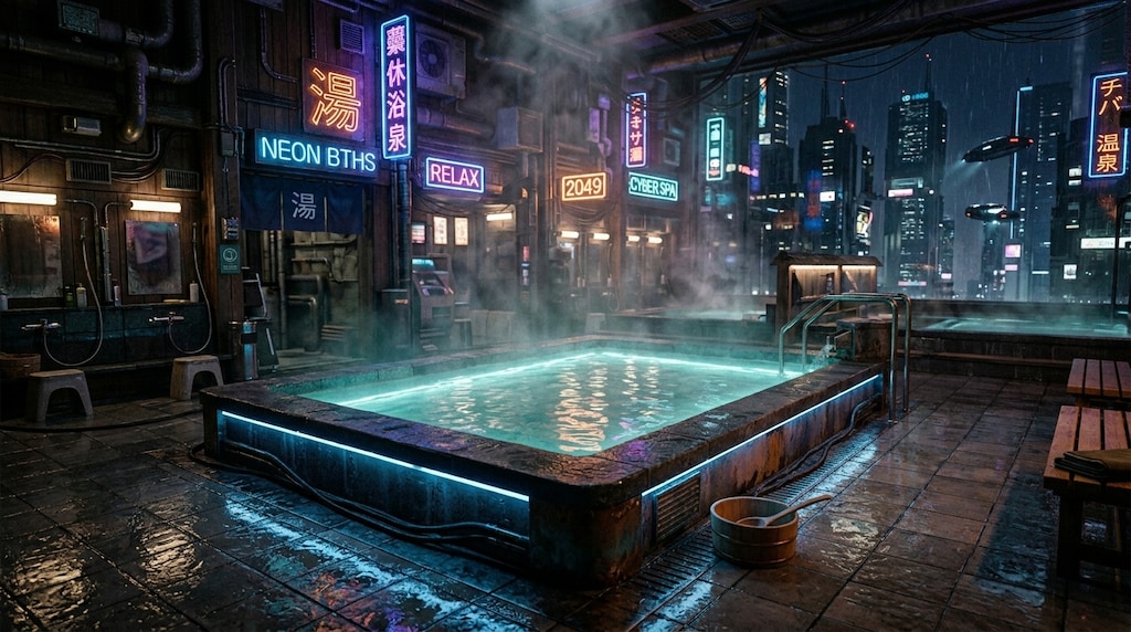 サイバーパンクな銭湯