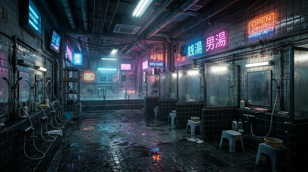 サイバーパンクな銭湯