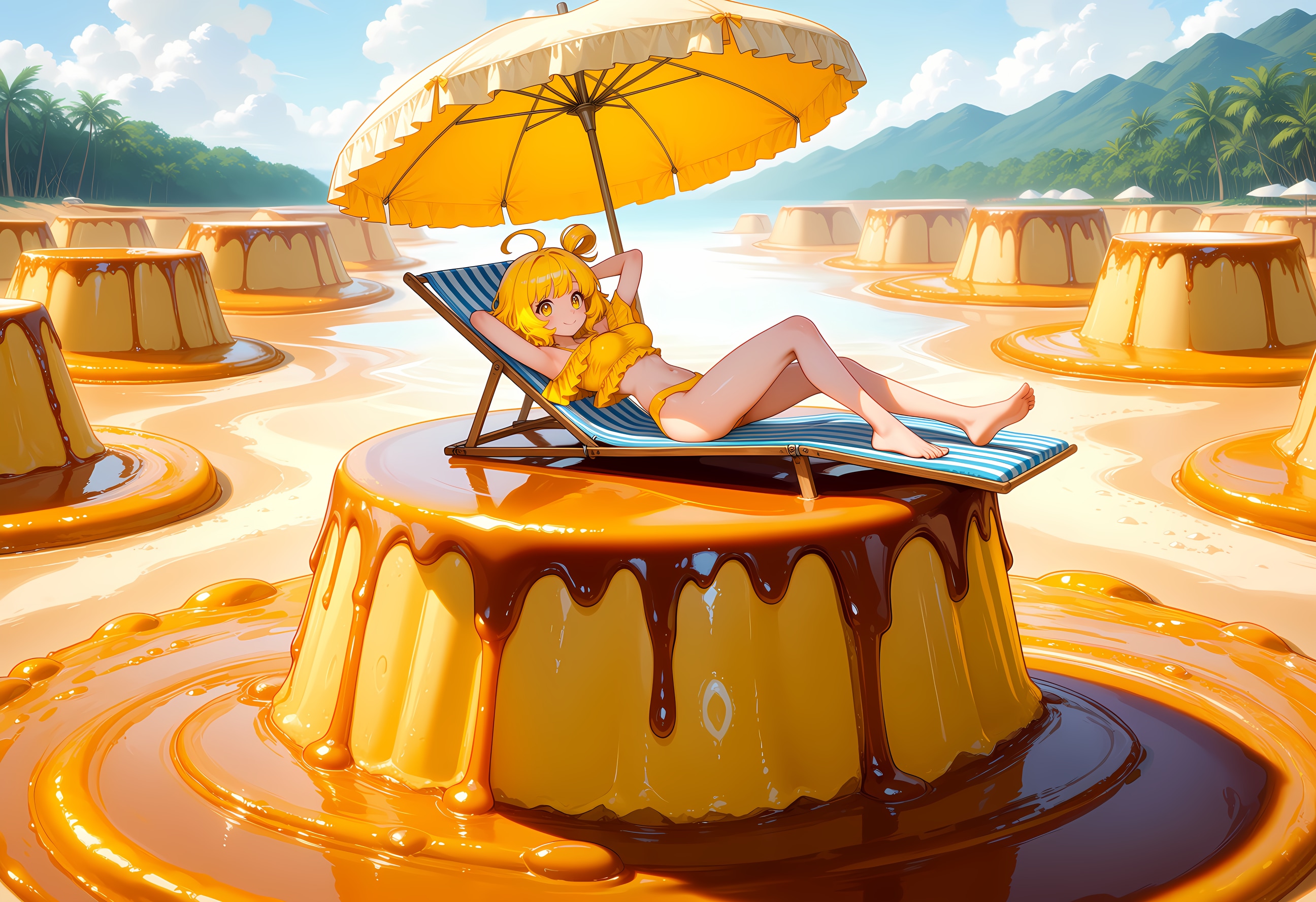 ぷりん・リゾート | の人気AIイラスト・グラビア