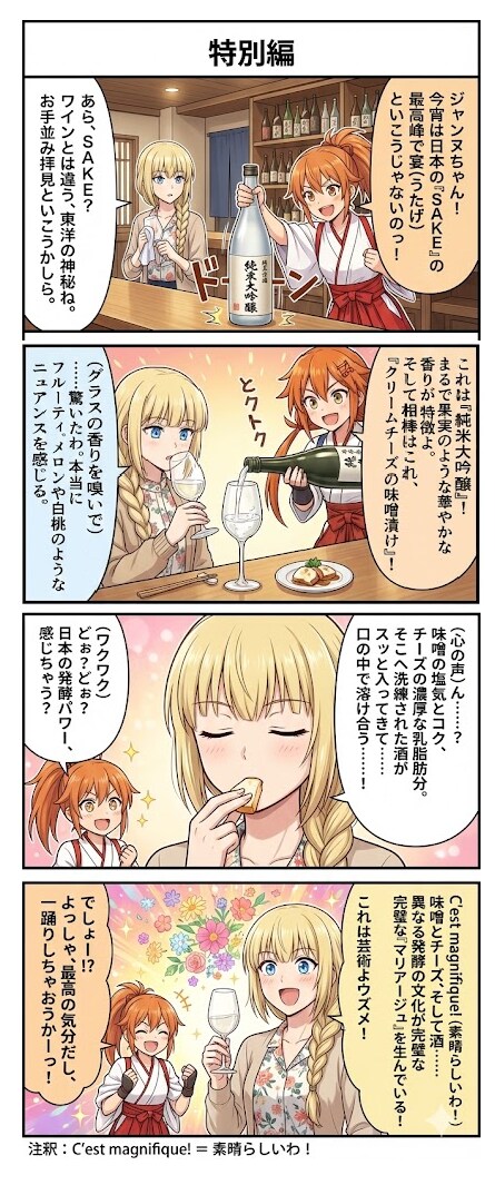 「日仏発酵マリアージュ」　毎日漫画21時特別編