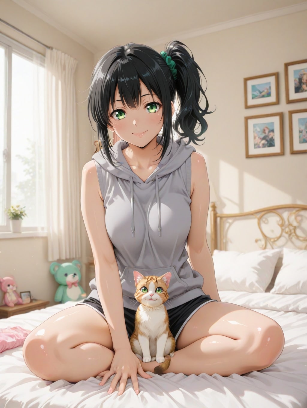 よその子幸乃さん（と子猫） | の人気AIイラスト・グラビア