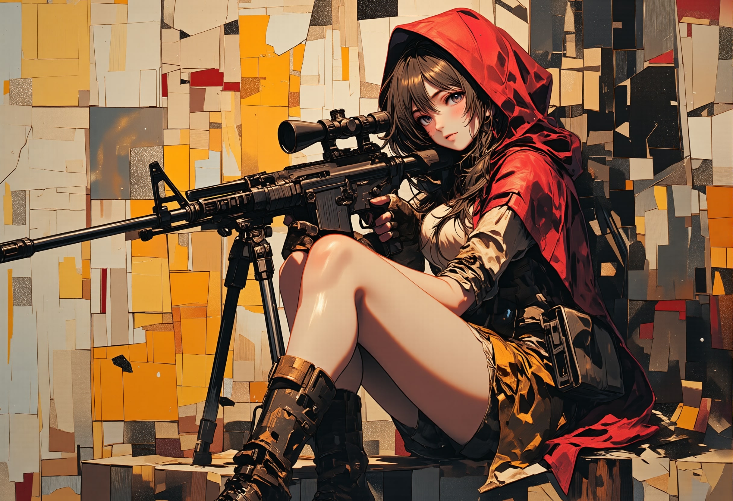 赤ずきんと機関銃