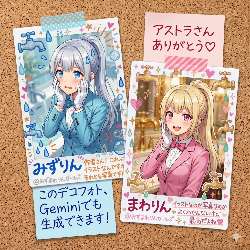 【呪文あり】Geminiでもデコフォトは作れる♡