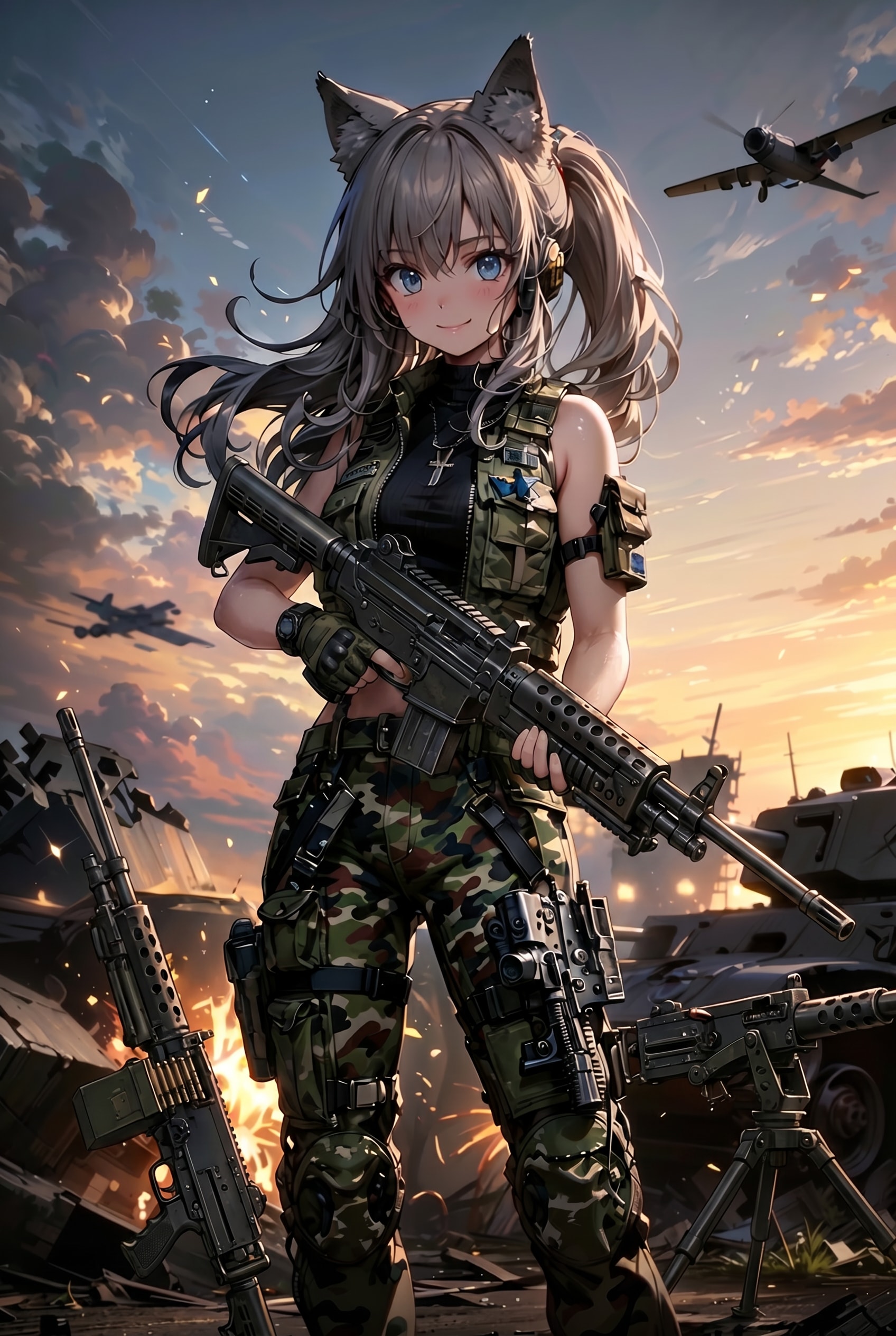 コマンドウルフちゃん🐺💥💥💥 | の人気AIイラスト・グラビア
